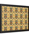 Royal Rottie Regalia Matte Canvas, Framed