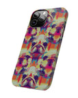 Glitchy Bulldog Blitz Slim Phone Cases