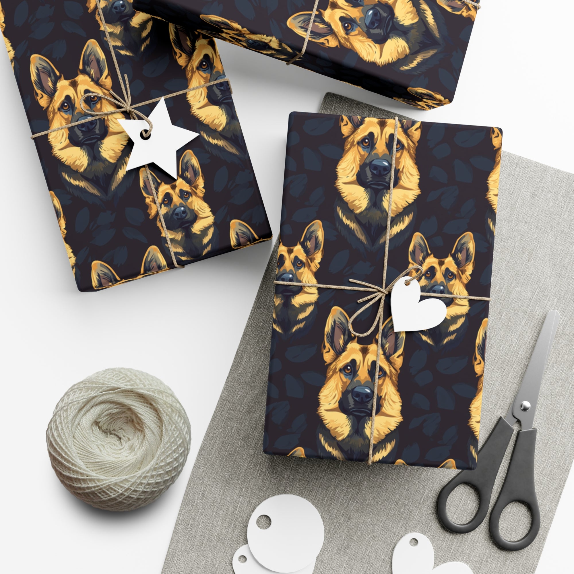 Majestic Hound Couture: German Shepherd LuxeBlend Gift Wrap Papers