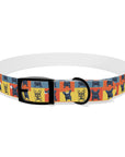 Frenchie Pop Art Pawfection Grid Dog Collar