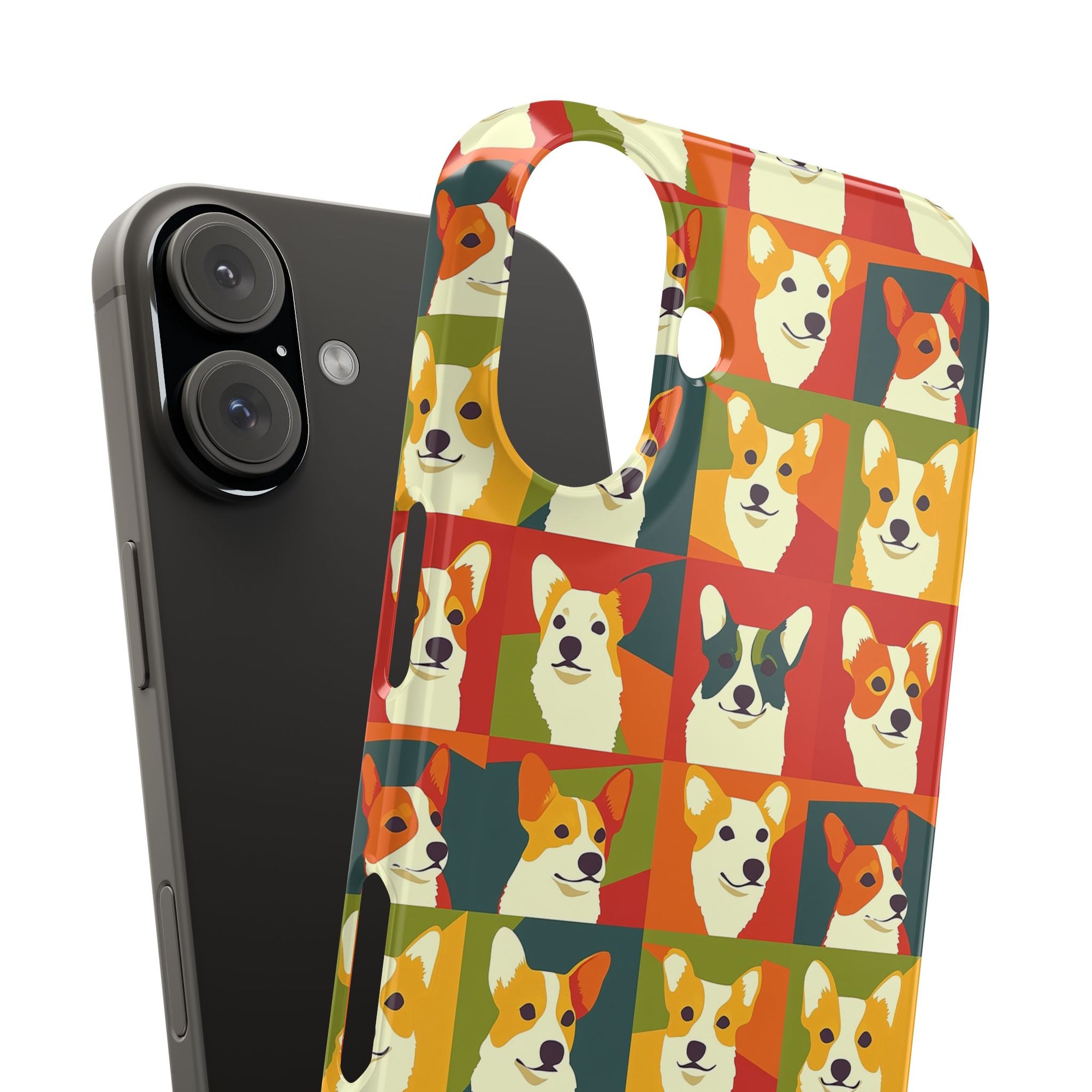 Corgi Chic Popart Pup Slim Phone Cases