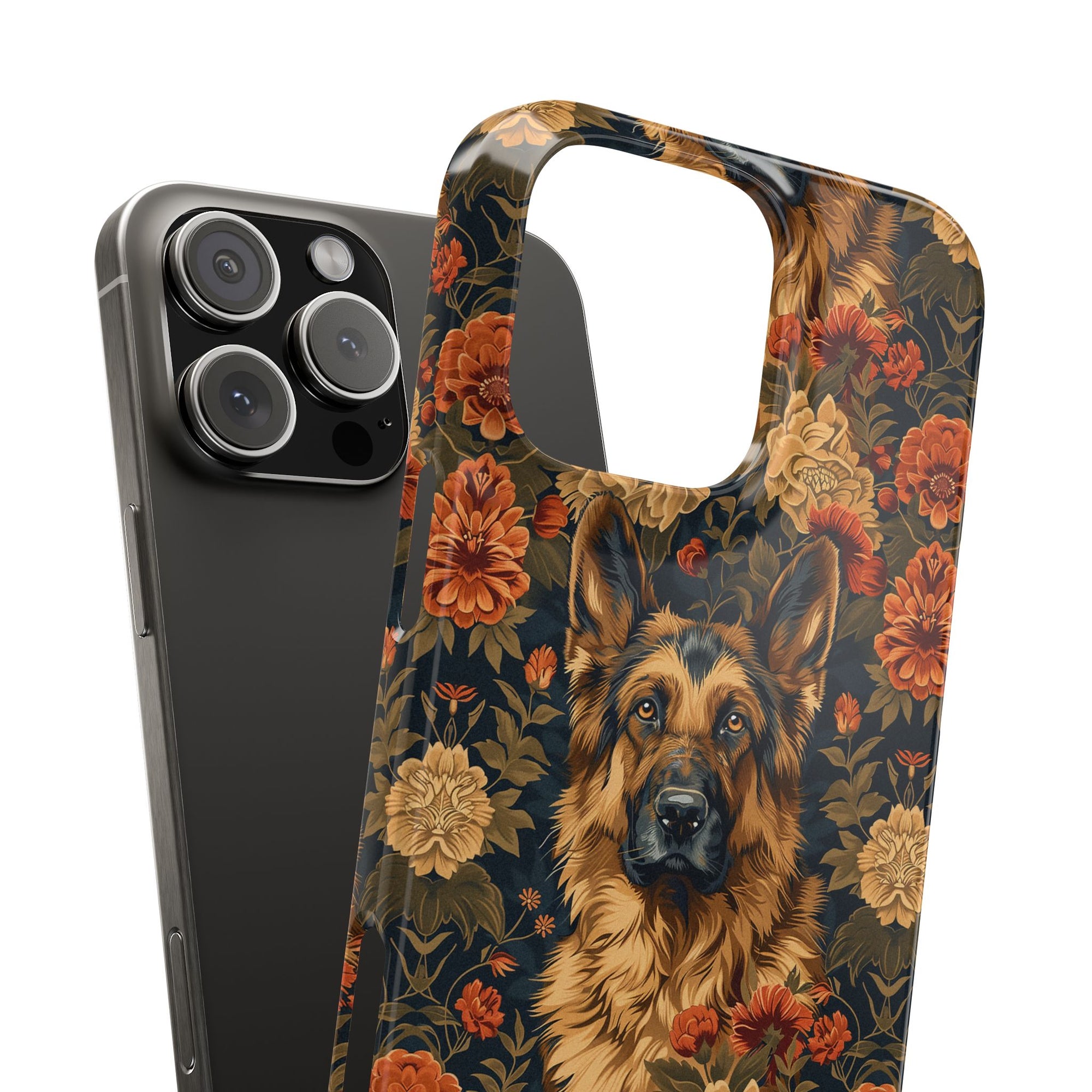 WhimsiWooly Shepherd Spritz Slim Phone Cases