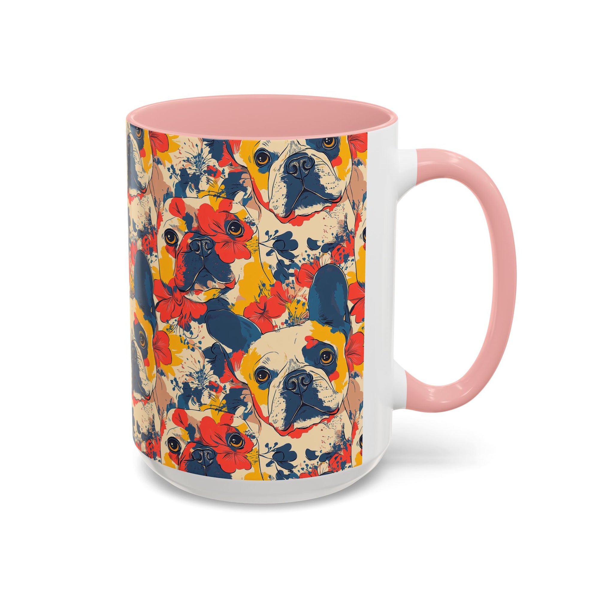 Bloom Pup Frenchietastic Splatter Accent Coffee Mug