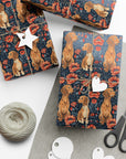 Floral Pawsome Dachsund Delight Gift Wrap Papers