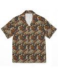 Beagle Blossoms Men's Hawaiian Camp Shirt