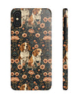 Beagle Blossom Bonanza Slim Phone Cases