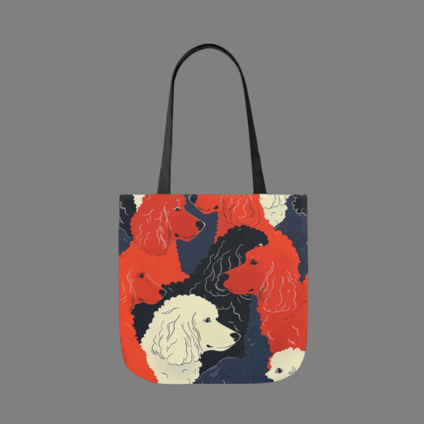 Poodle Canvas Tote Bag