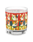 Corgi Chic Popart Pup Rocks Glass