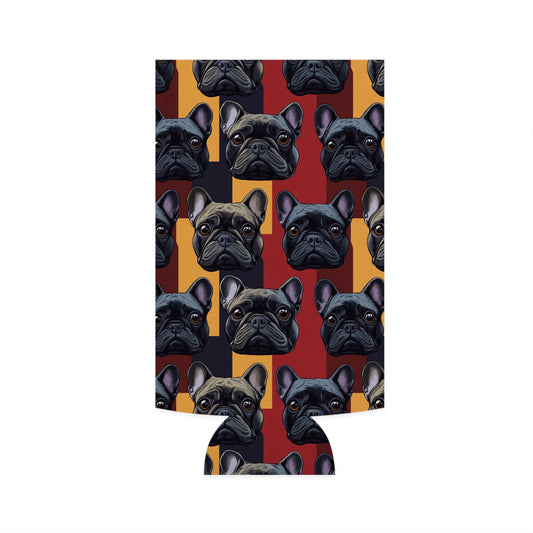 Chic Canine Checkmate - Frenchie Edition Slim Can Cooler