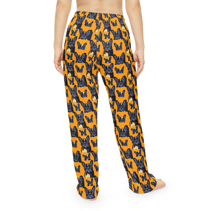 Frenchie Pawsitively Pawsome Peek-a-Boo Perfection Women's Pajama Pants