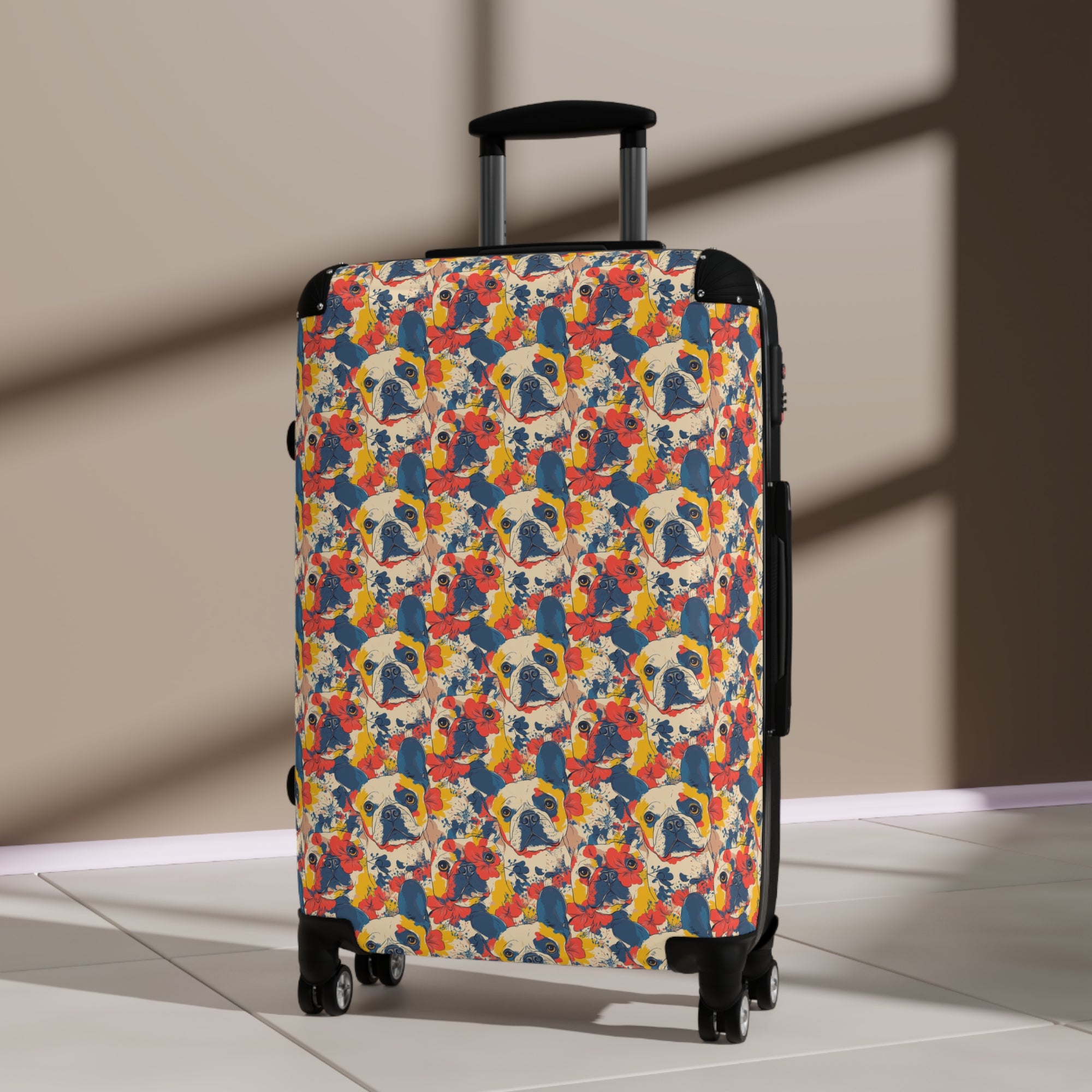 Bloom Pup Frenchietastic Splatter Suitcase