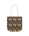 Beagle Blossom Bonanza Canvas Tote Bag