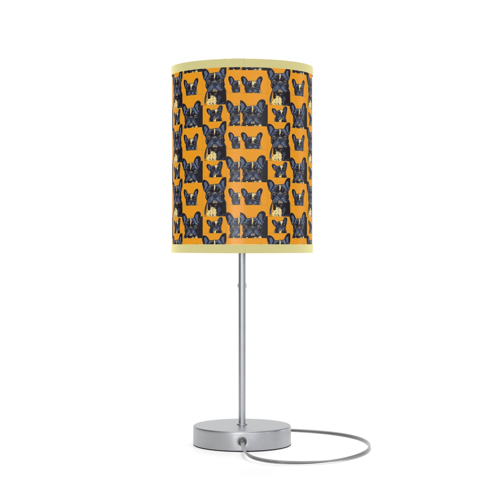 Frenchie Pawsitively Pawsome Peek-a-Boo Perfection Lamp on a Stand