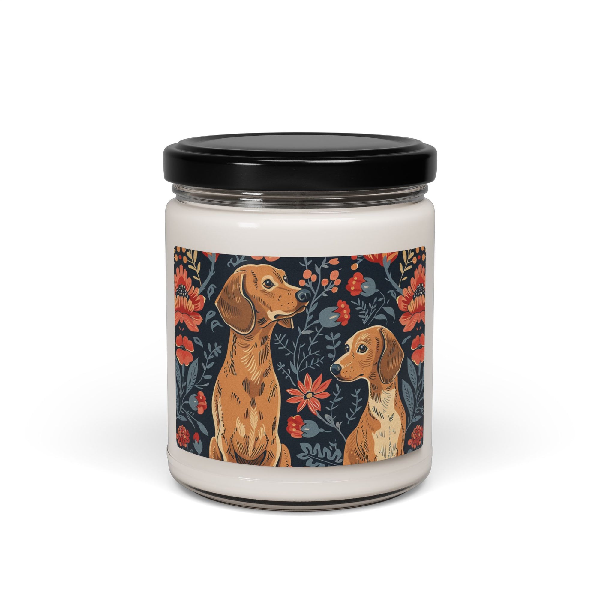 Floral Pawsome Dachsund Delight Scented Soy Candle