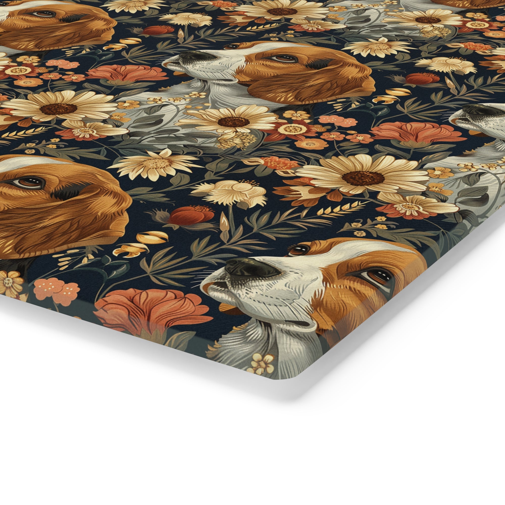 Beagle Blossoms Cutting Board