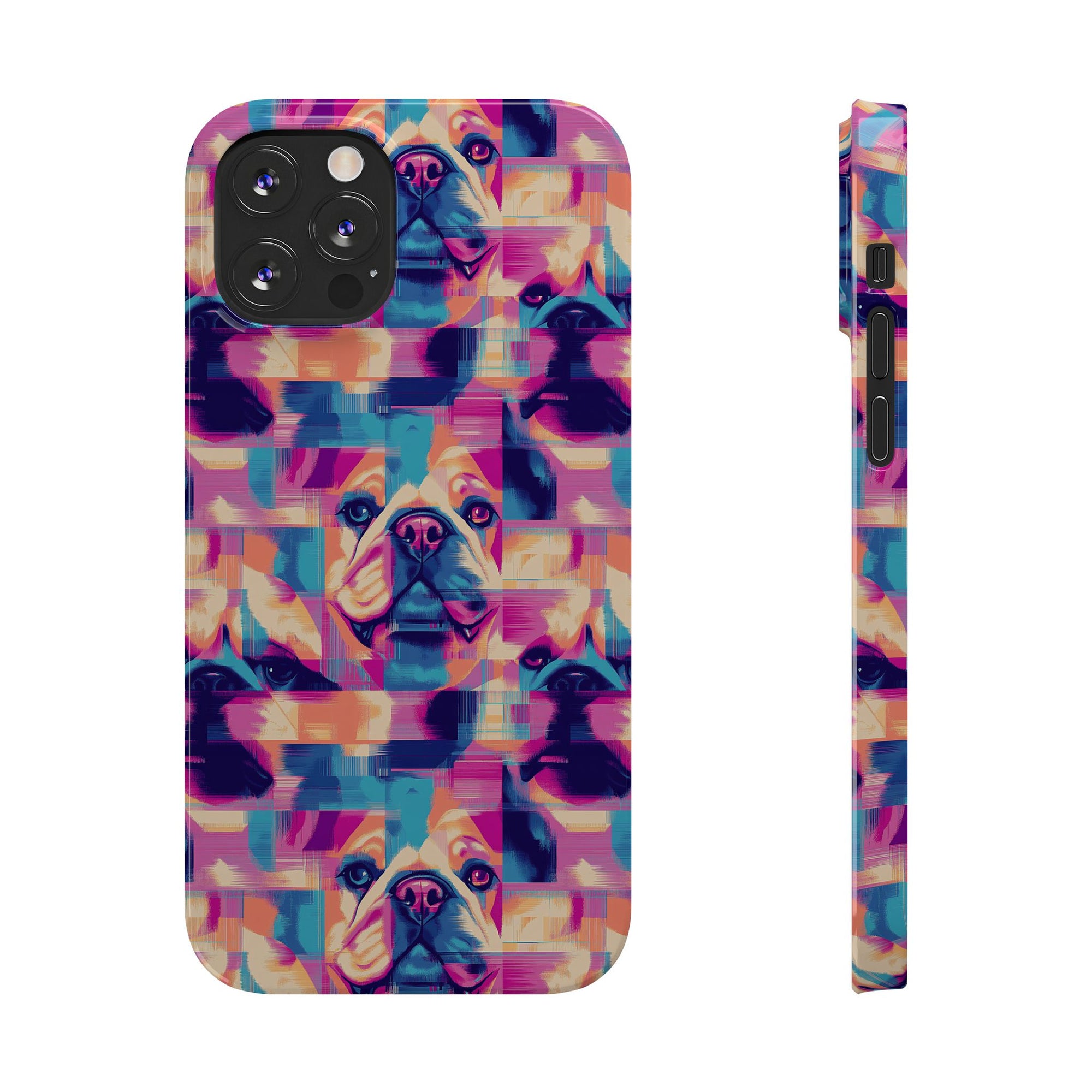 Dazzling Bulldog Chic Slim Phone Cases