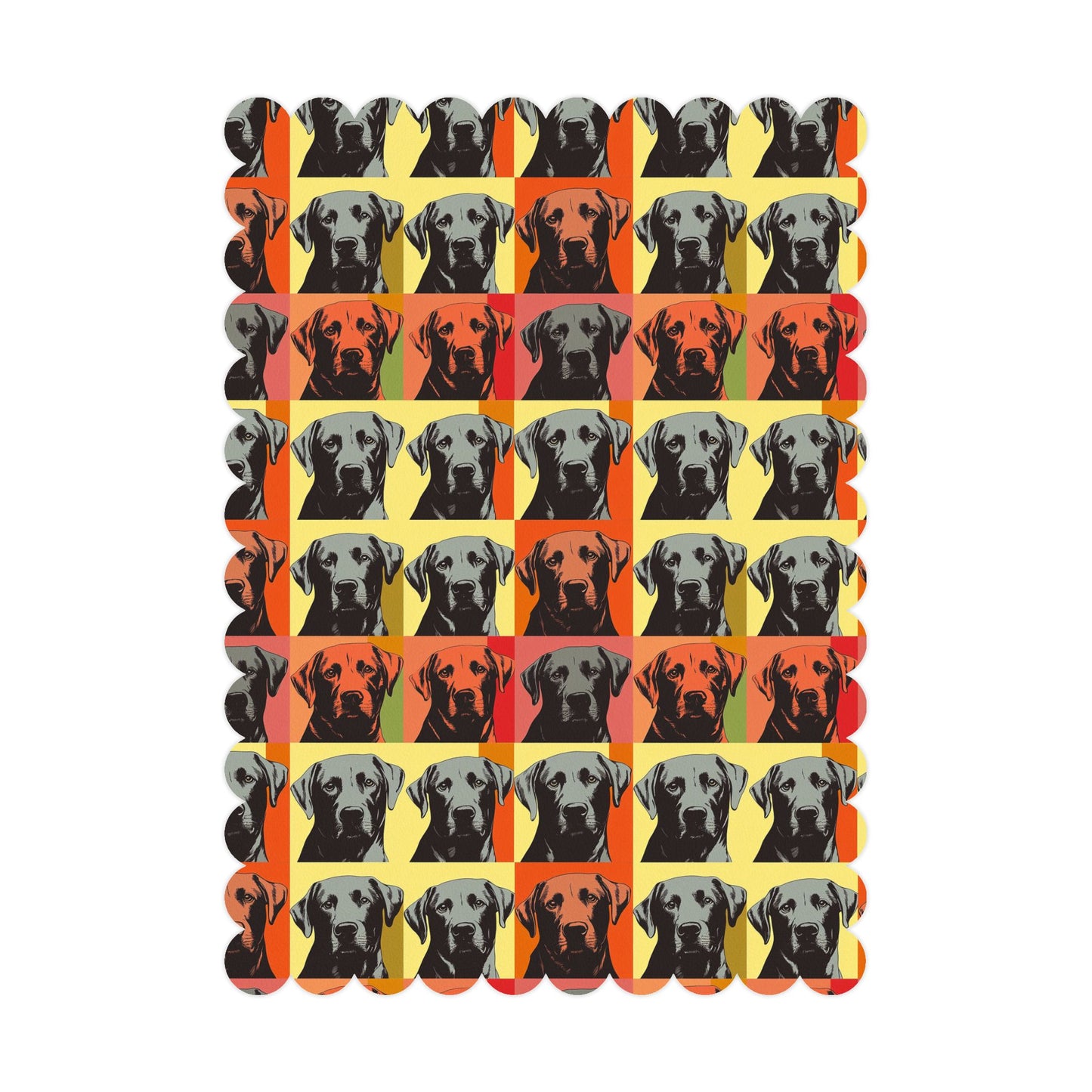 Whimsical Warhol Labrador Postcards