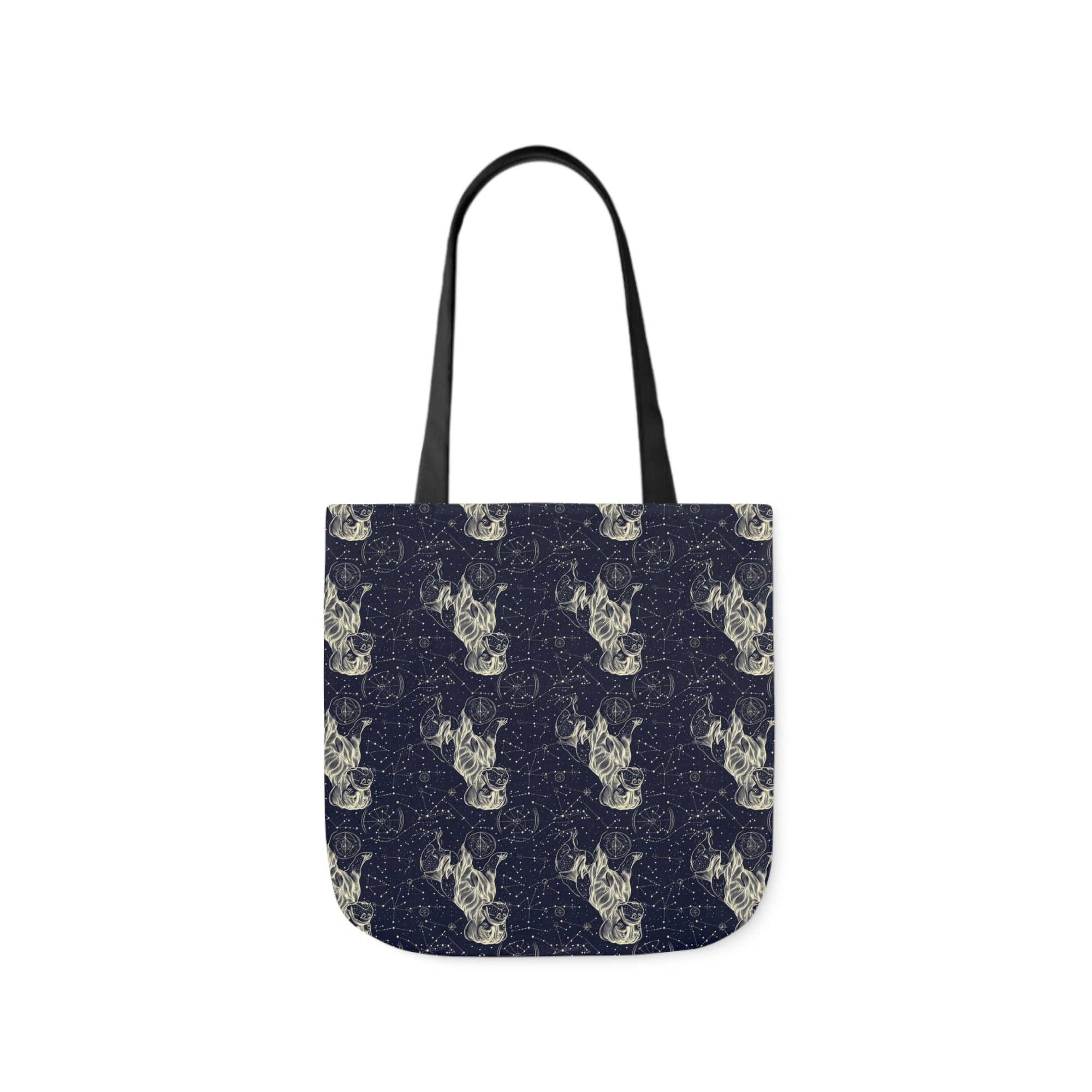 Celestial Boxer Bliss Canvas Tote Bag