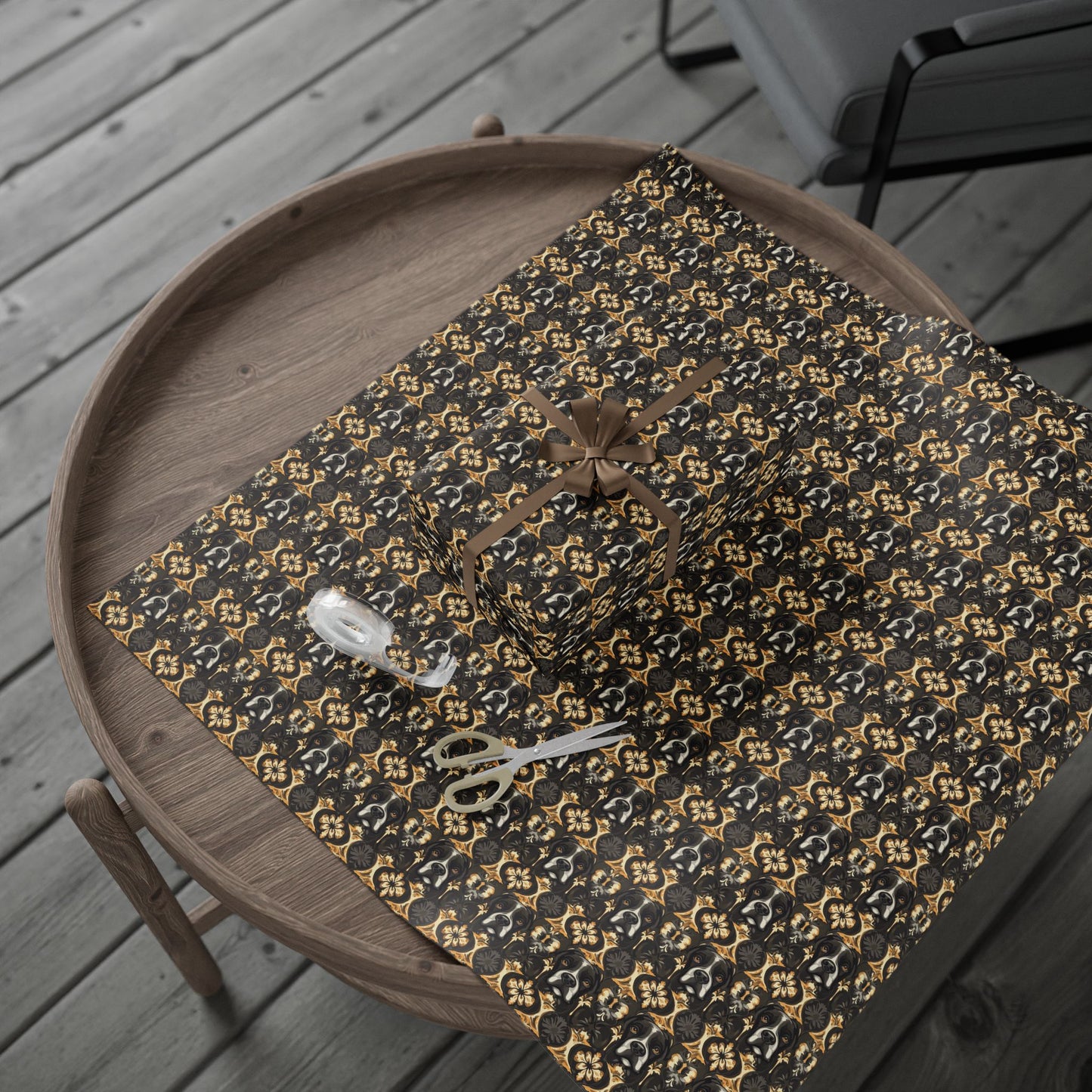 Manor Pup Boxer Royale Wrapping Paper