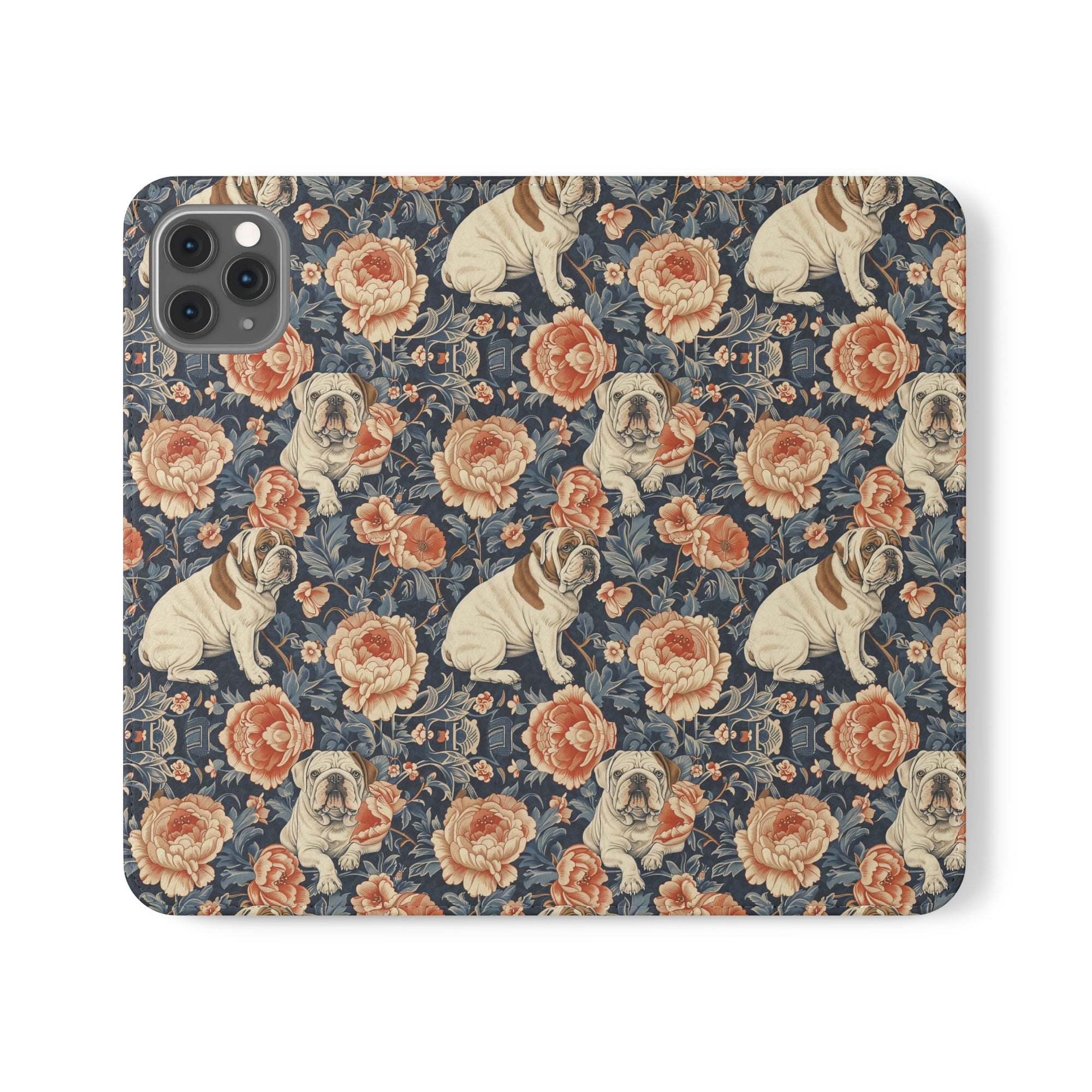 Blooming Bulldog Beauty Flip Cases