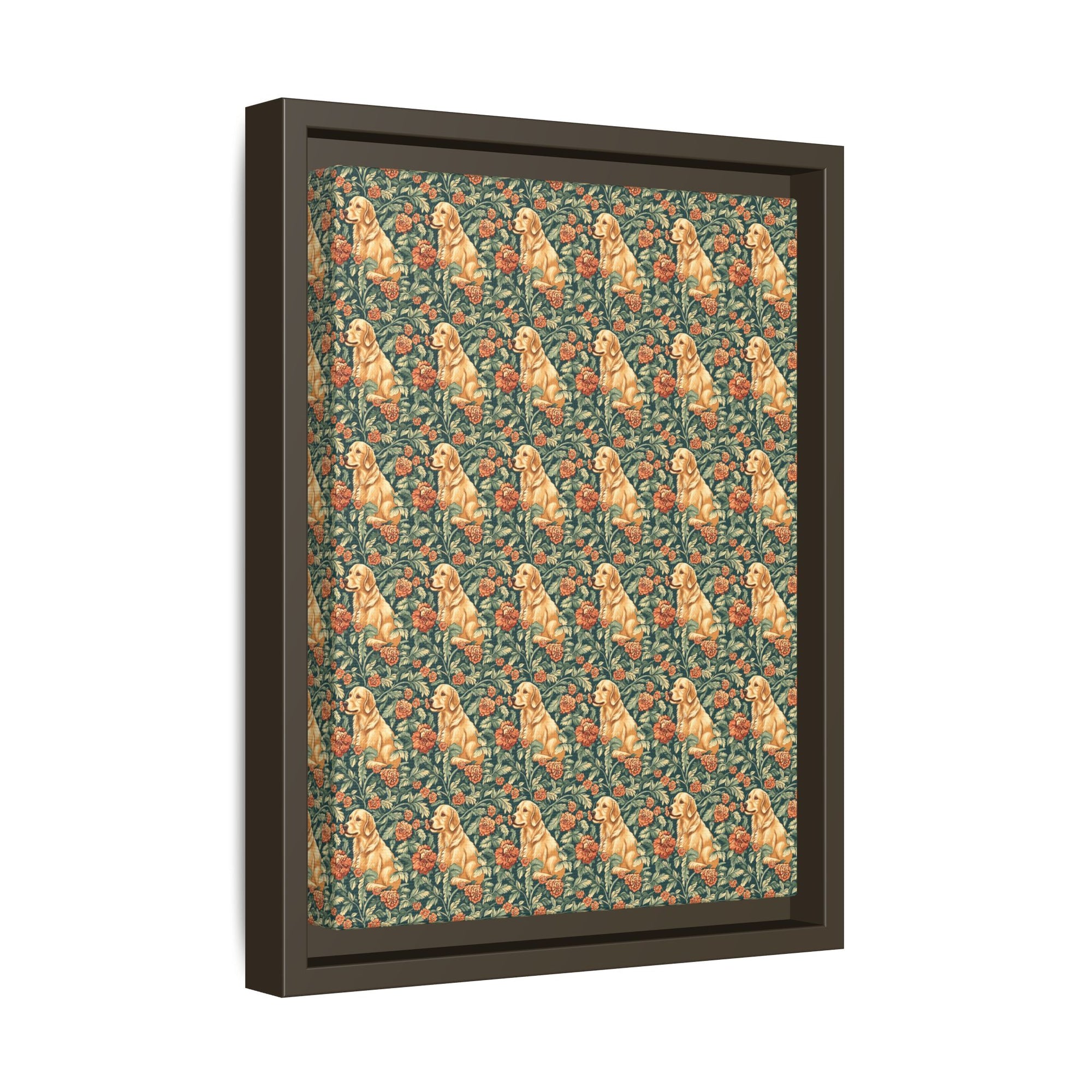 Blooming Goldie Glam Matte Canvas, Framed