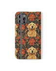 Golden Pawsatronic Tapestry Flip Cases