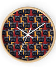 Chic Canine Checkmate - Frenchie Edition Wall Clock