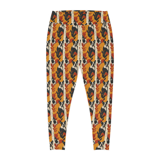 Chic Frenchie Charm Plus Size Leggings