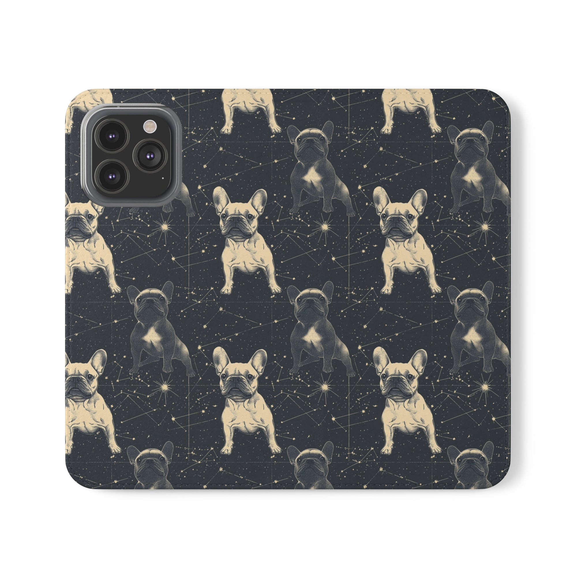 Frenchie Celestial Soar Flip Cases