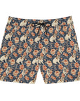 Blooming Bulldog Beauty Men's Mid-Length Swim Shorts