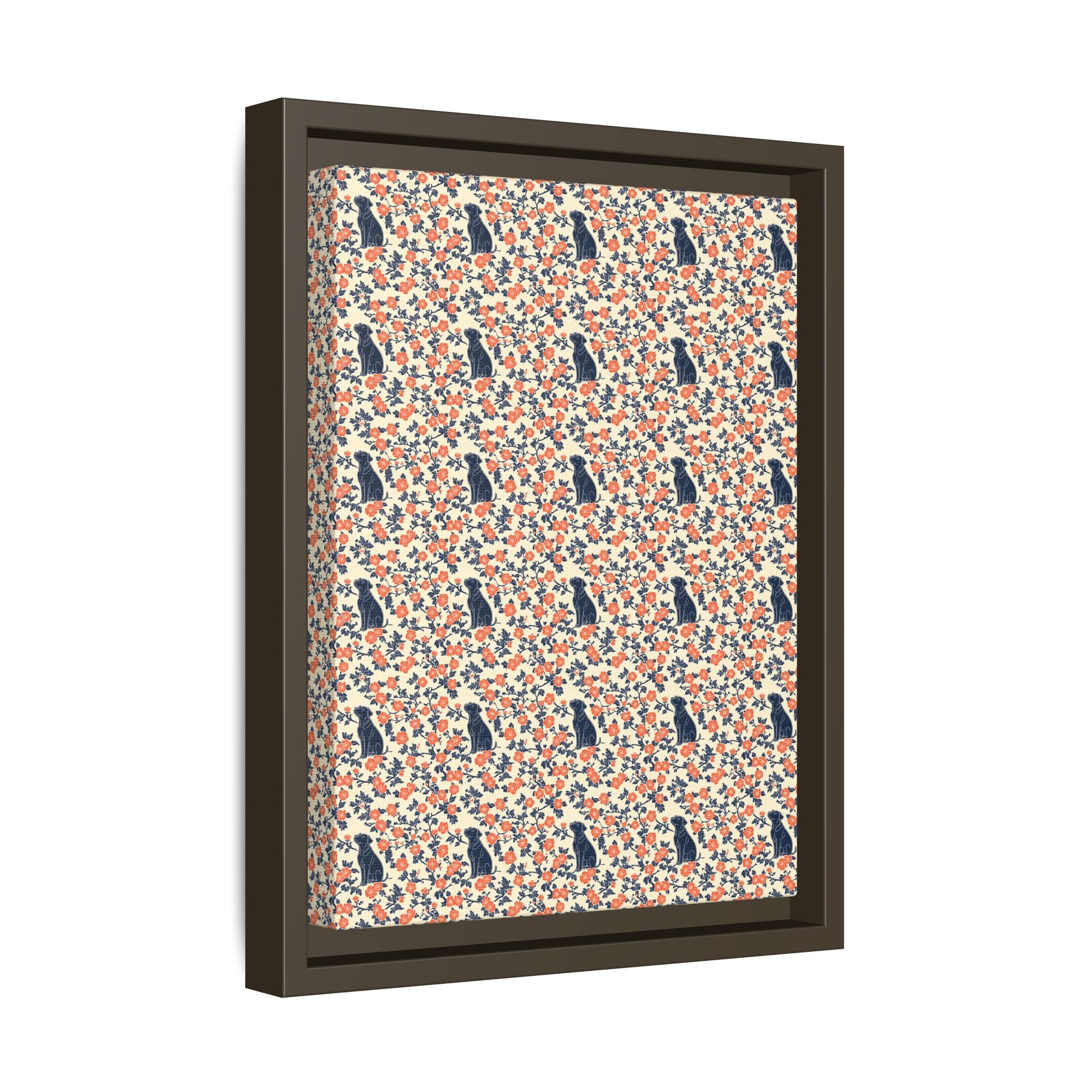 Bloomiful Lab Bouquet Matte Canvas, Framed