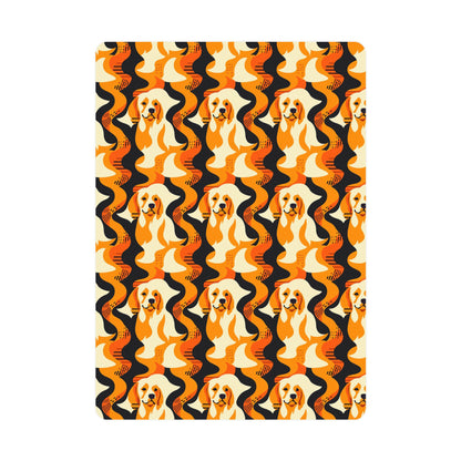 Golden Woof Abstract Glamour Postcards