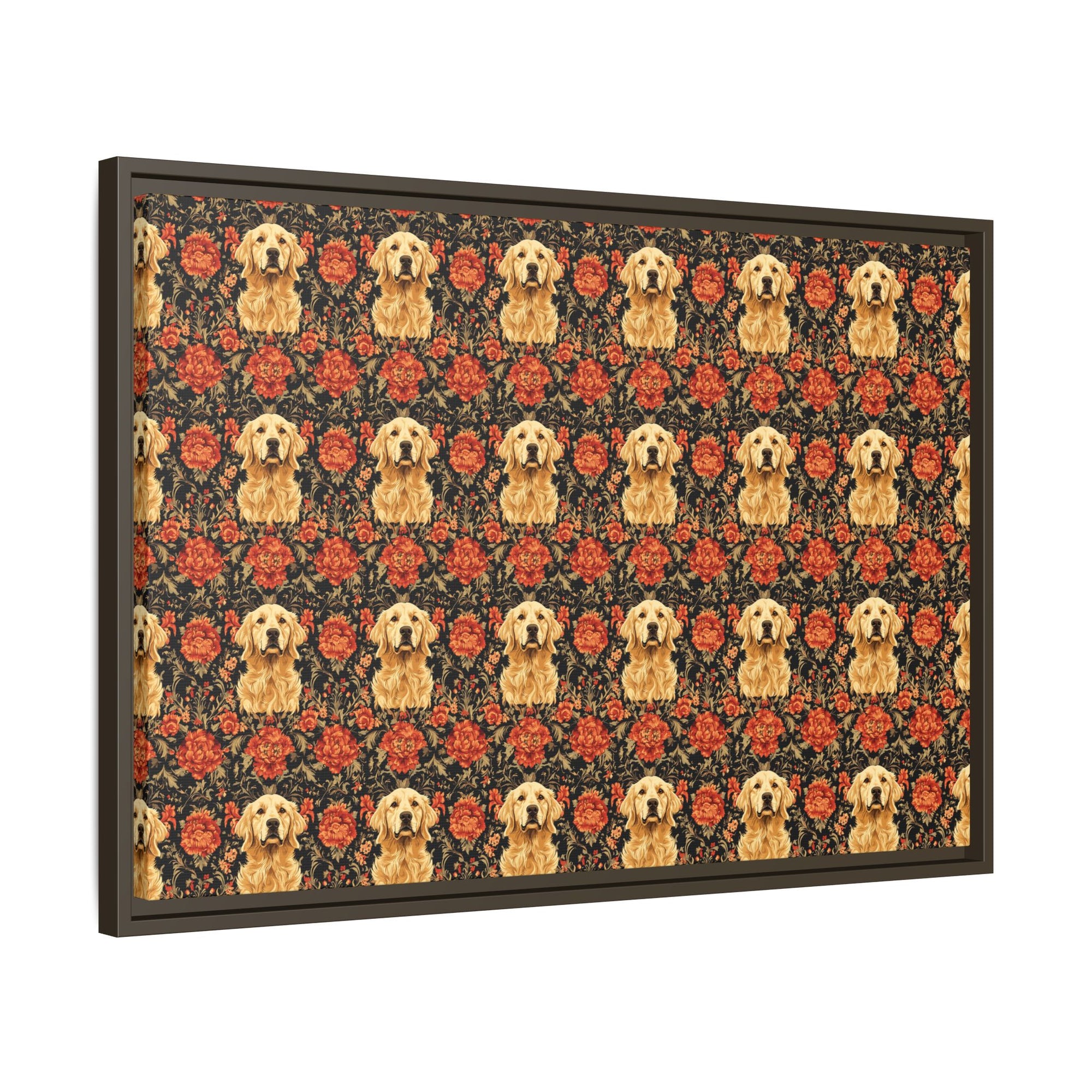 Golden Pawsatronic Tapestry Matte Canvas, Framed