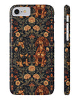 Dapper Dachshund Embroidery Elegance Slim Phone Cases