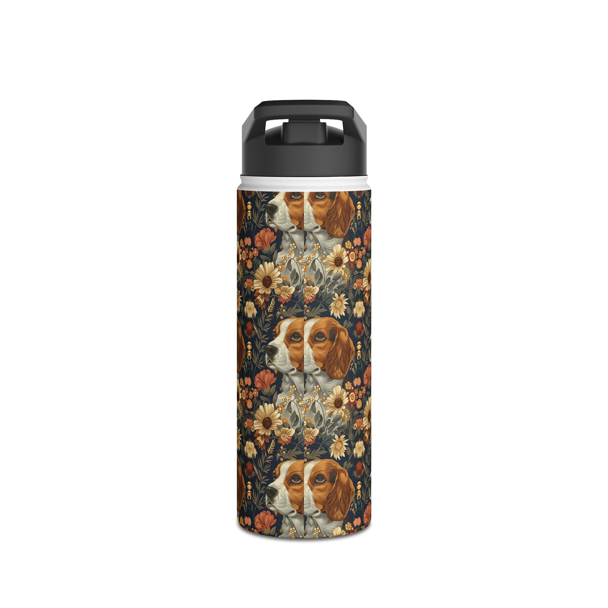 Beagle Blossoms Stainless Steel Water Bottle