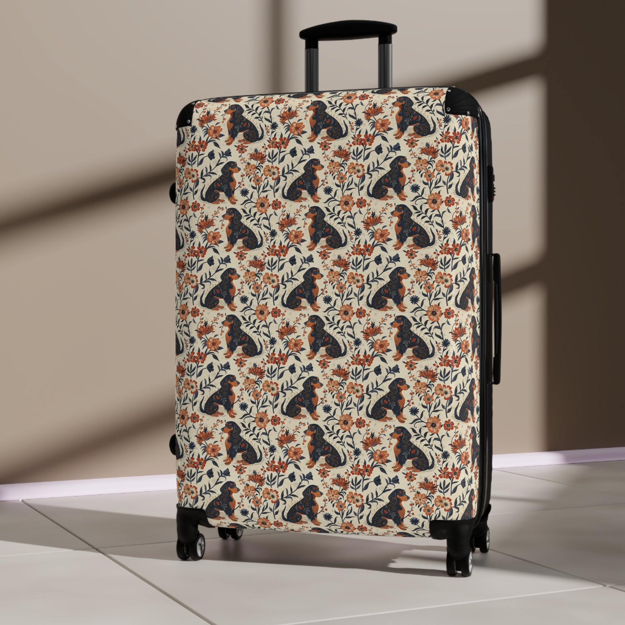 Blossoming Dachshunds Delight Suitcase