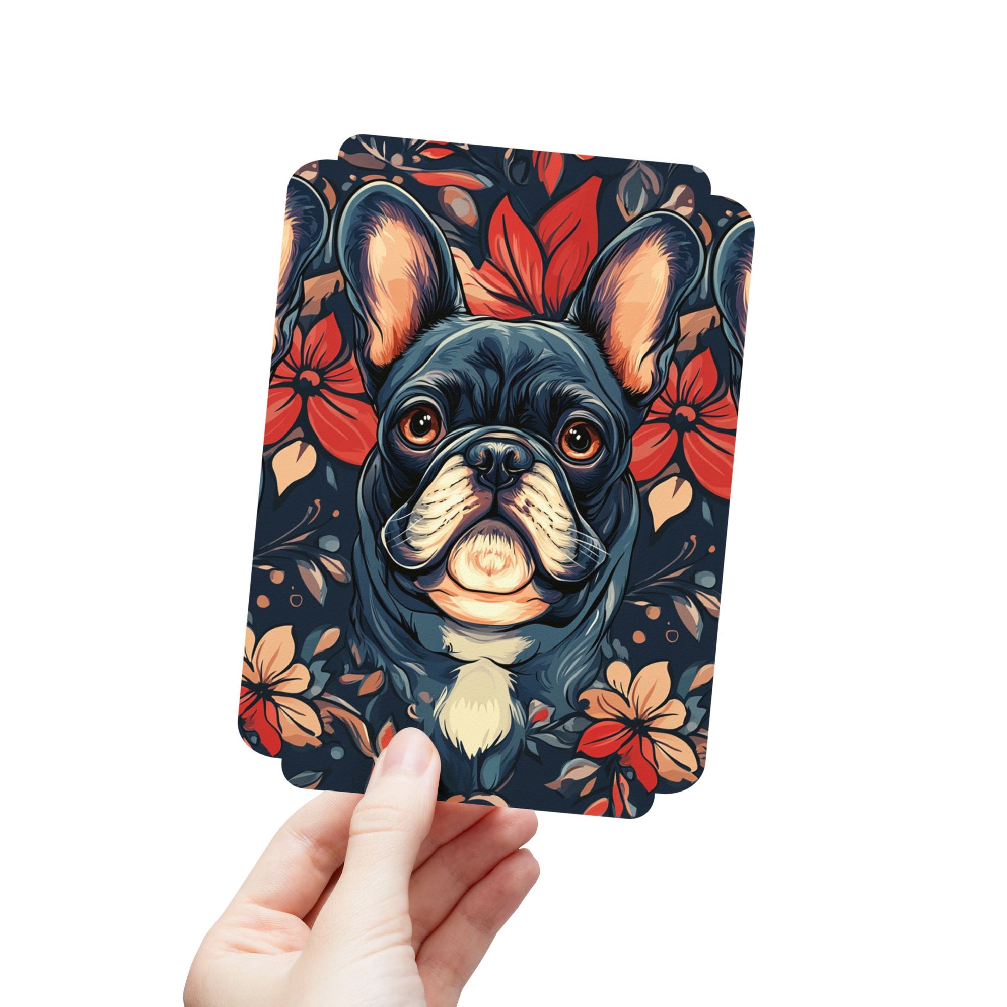 Gothic Rose Bulldog Noir Enchantment Postcards