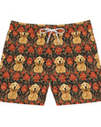 Golden Pawsatronic Tapestry Men's Mid-Length Swim Shorts