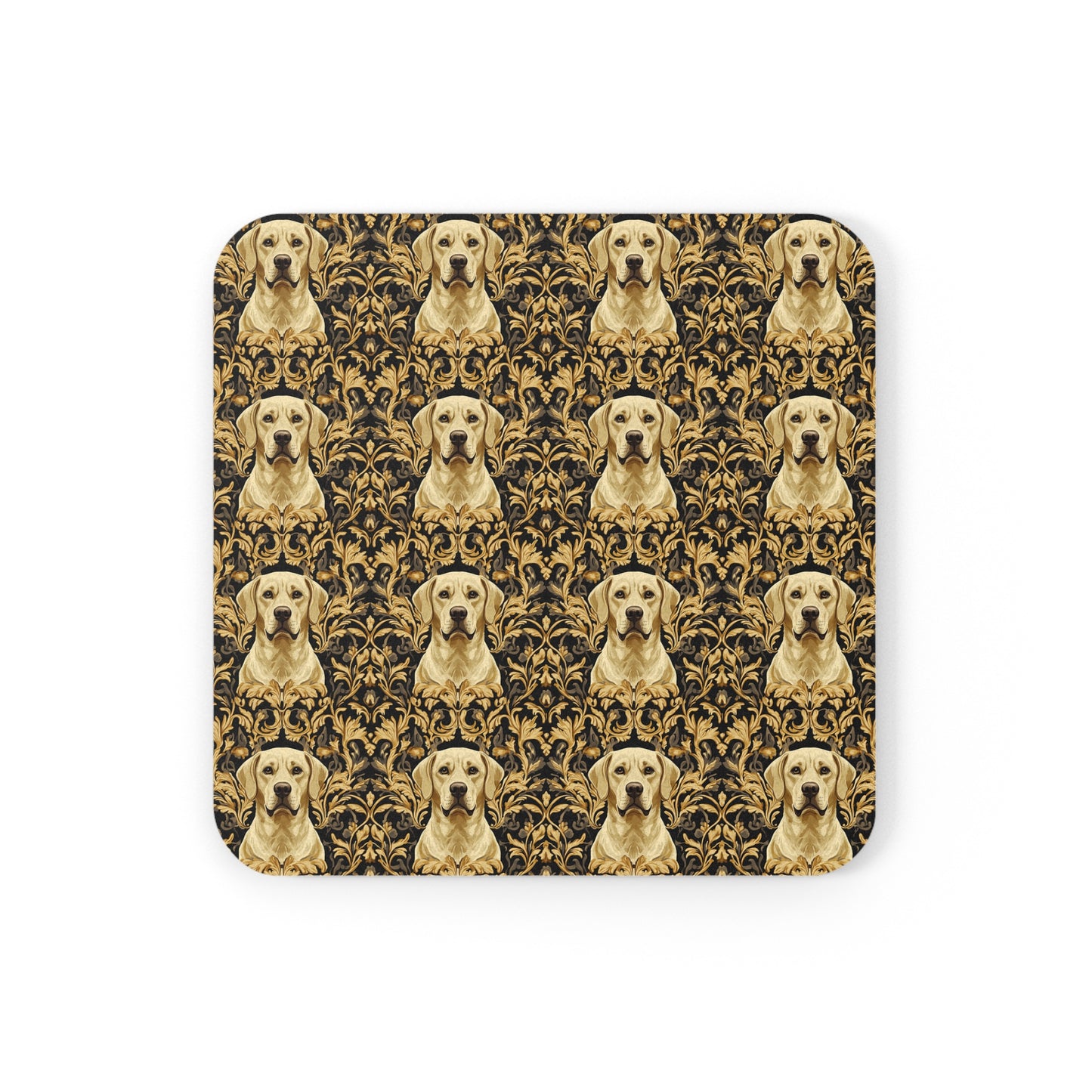 Royal Pawsitivity Labs Cork Back Coaster