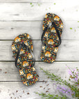 Corgi Rainbow Vine Dream Flip Flops