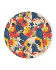 Bloom Pup Frenchietastic Splatter Cork Back Coaster