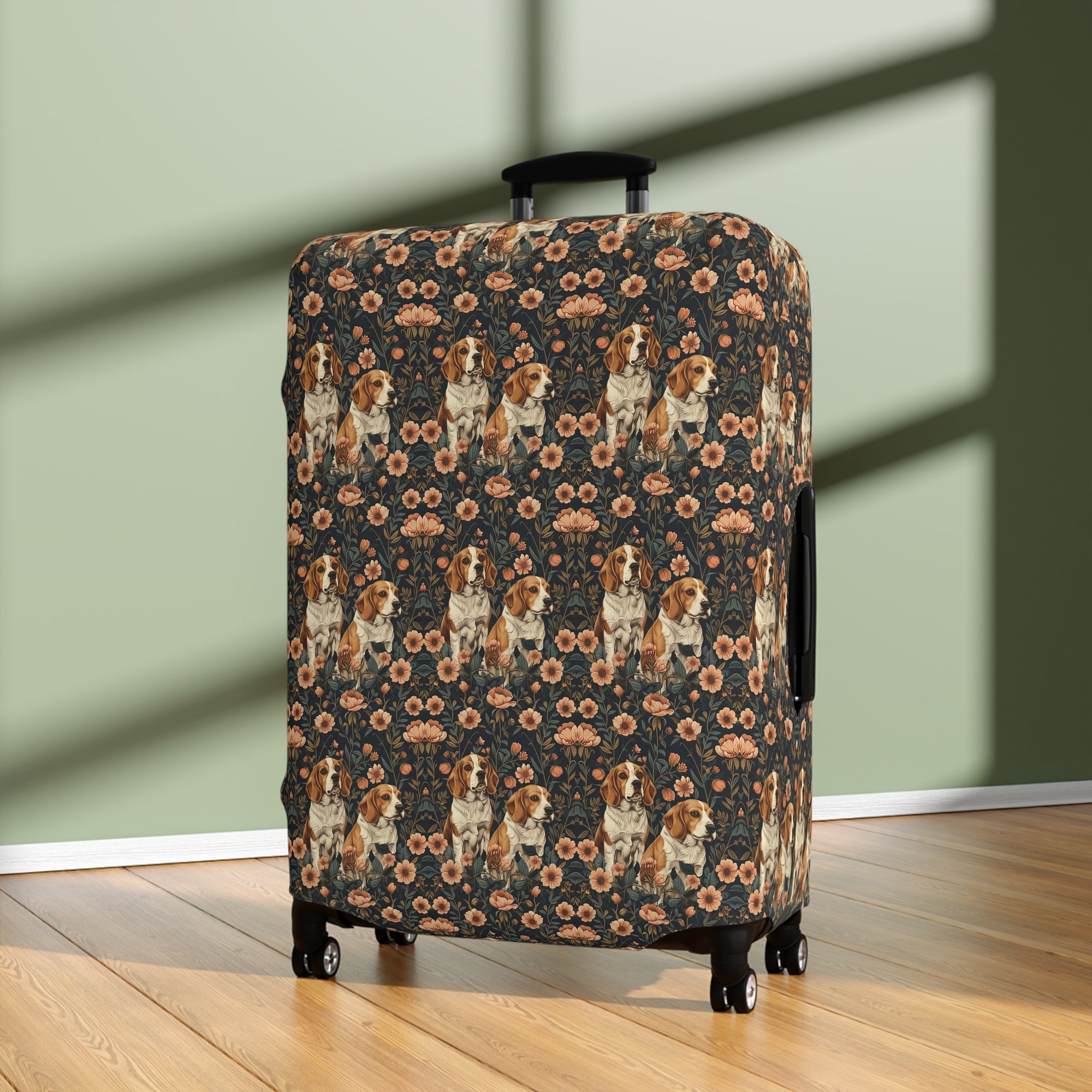 Beagle Blossom Bonanza Luggage Cover