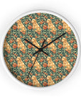 Blooming Goldie Glam Wall Clock