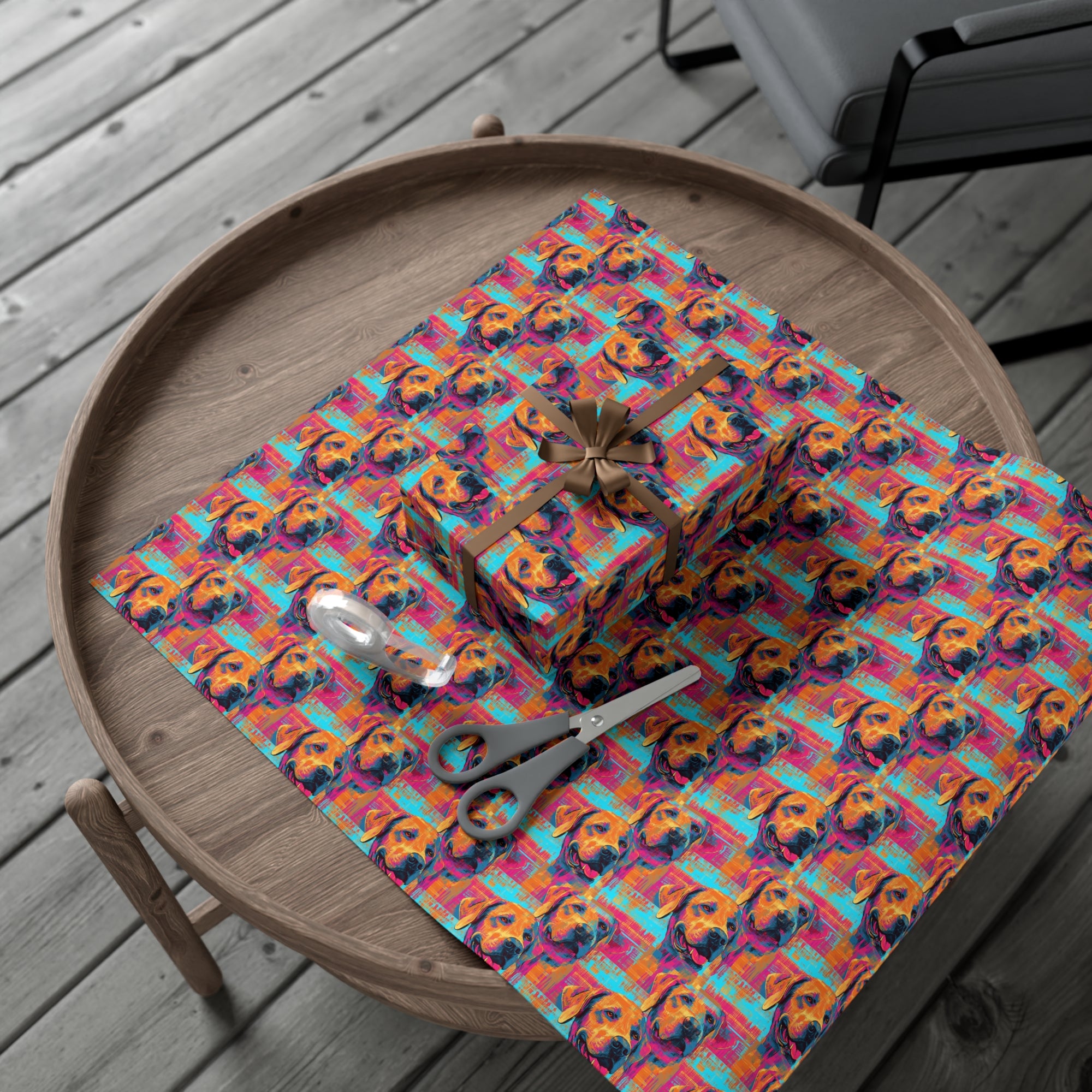 Rustic Charm Labrador Chic Gift Wrap Papers
