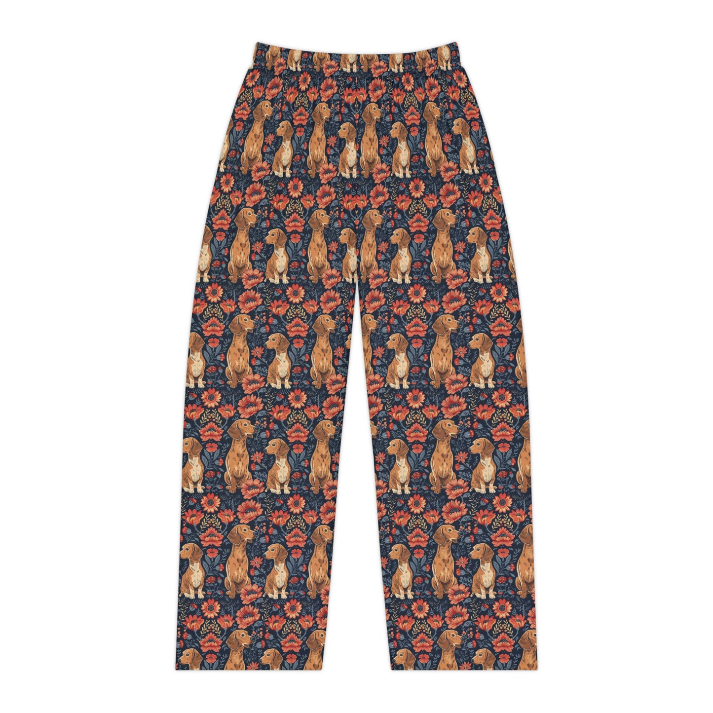 Floral Pawsome Dachsund Delight Women's Pajama Pants