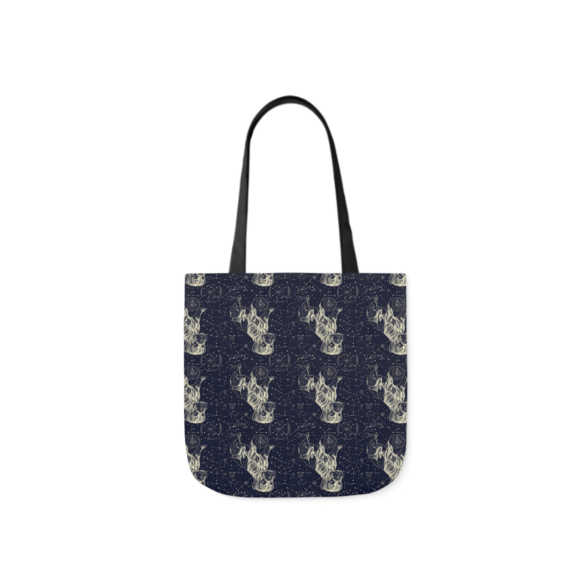 Celestial Boxer Bliss Canvas Tote Bag