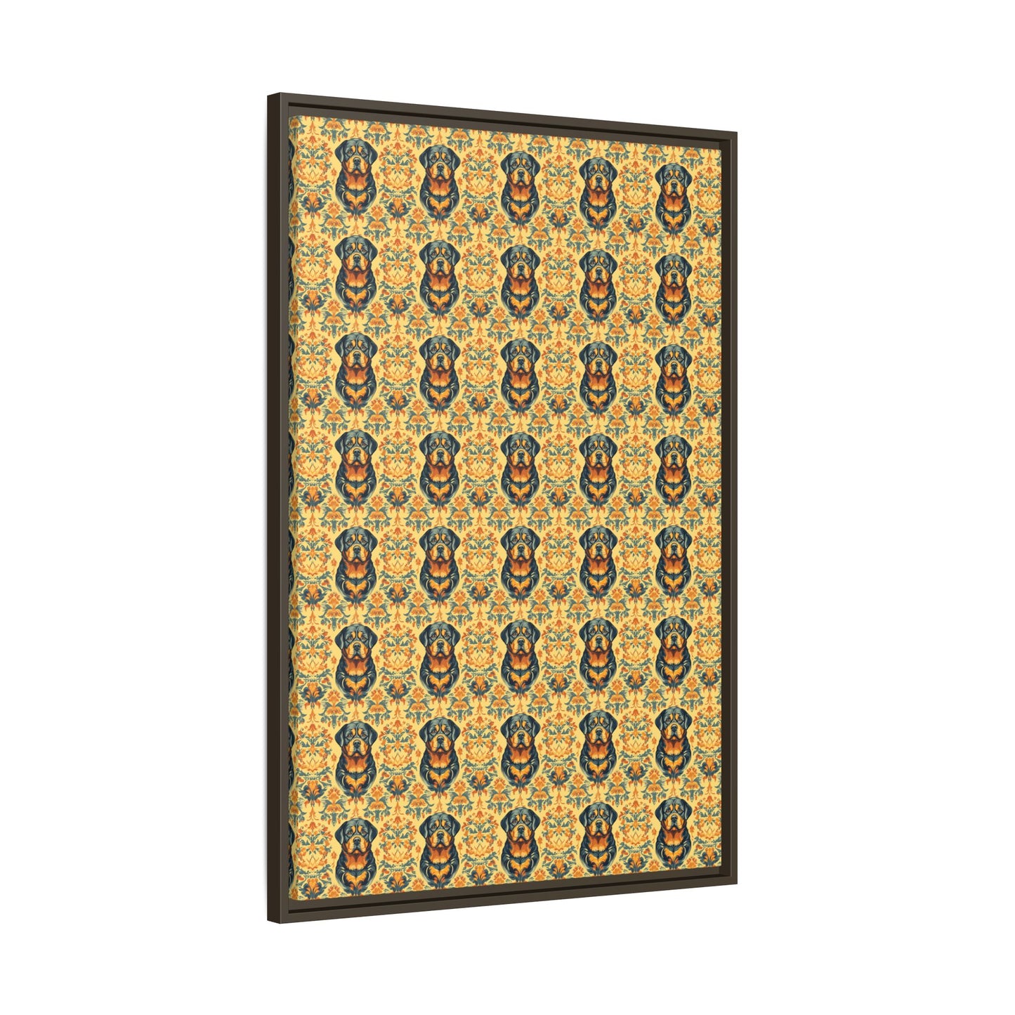 Royal Rottie Regalia Matte Canvas, Framed