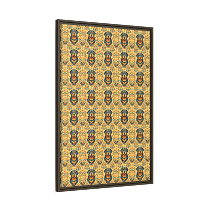 Royal Rottie Regalia Matte Canvas, Framed