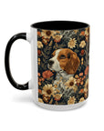 Beagle Blossoms Accent Coffee Mug