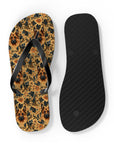 Autumnal German Shepherd Glamour Flip Flops